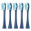 Electric Toothbrush Replacement Heads for Oclean Spark Flow X Pro Elite, 5 Pack Blue, Easy PushOn 1