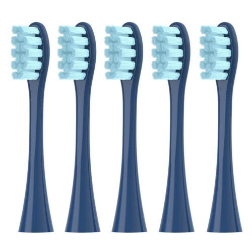 Electric Toothbrush Replacement Heads for Oclean Spark Flow X Pro Elite, 5 Pack Blue, Easy PushOn