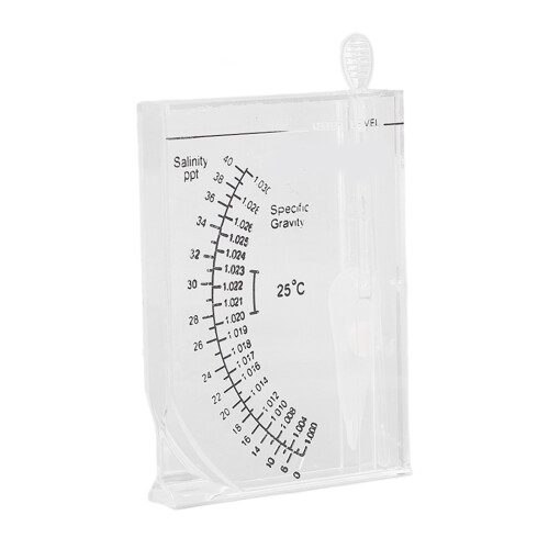 Aquarium Salinity Tester Hydrometer 1.000–1.030 Specific Gravity 1