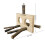 Parrots Perches Wood Stand Tabletops Training Bird Toy 3