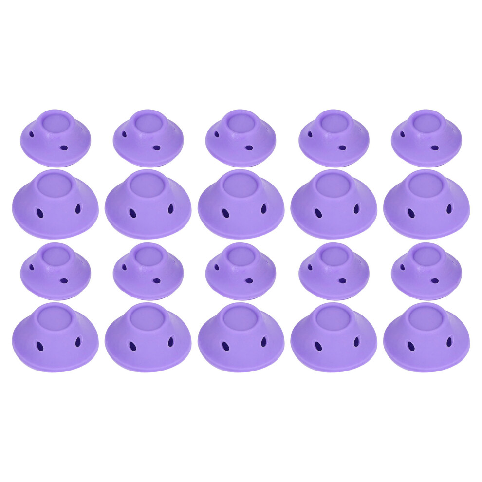 20Pcs Silicone Hair Rollers Set for Women Mushroom Style Curlers for Home Use