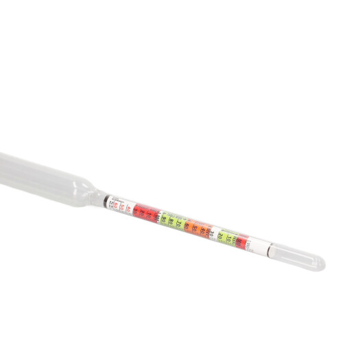 10Pcs Glass Hydrometer Set for Beer, Wine, 0.990-1.17 Specific Gravity 2