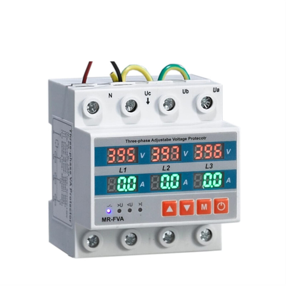 63A 4 Pole Circuit Breaker With Three Phase Voltage Protection Overload And Short Circuit Safety 9455672047661