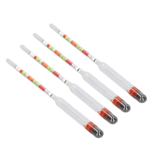 10Pcs Glass Hydrometer Set for Beer, Wine, 0.990-1.17 Specific Gravity