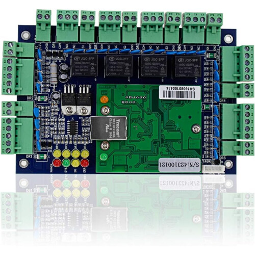 4 Door Network Access Control Panel with TCP/IP Board and Wiegand Reader for Easy Installation