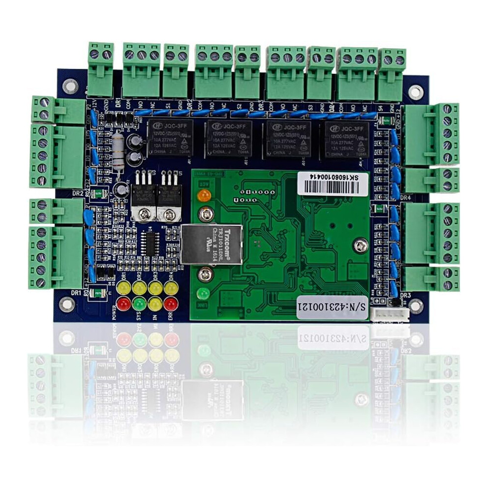 4 Door Network Access Control Panel With Tcp/Ip Board And Wiegand Reader For Easy Installation 9092120547658