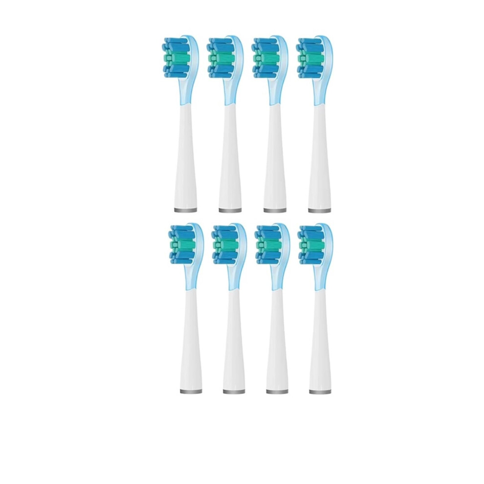 Green Electric Toothbrush Replacement Heads For Usmile Y1s Y4 U1 U2 U3 P1 P4, Soft Bristle Sonic, 8Pcs
