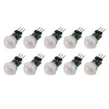 AM312 PIR Motion Sensor Module 10 Pack Infrared Human Detection Wide Voltage Range DC 2.7V12V