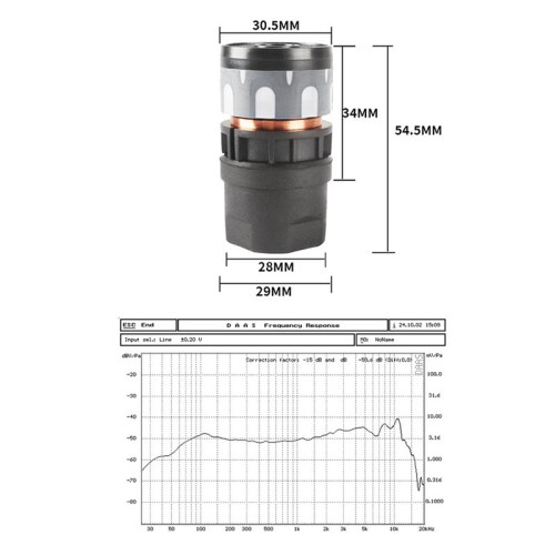 4X Dynamische Microfoonkern, Algemene Microfoonaccessoires, Dynamische Microfooncapsule, Hifi-Geluidskwaliteit N-813