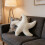 Stylish Star Pattern Accent Cushion Offering-300*300mm Pink 7