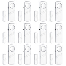 Door Window Alarm 95dB Loud Wireless Sensor for Home Security and Kids Safety 12 Pack