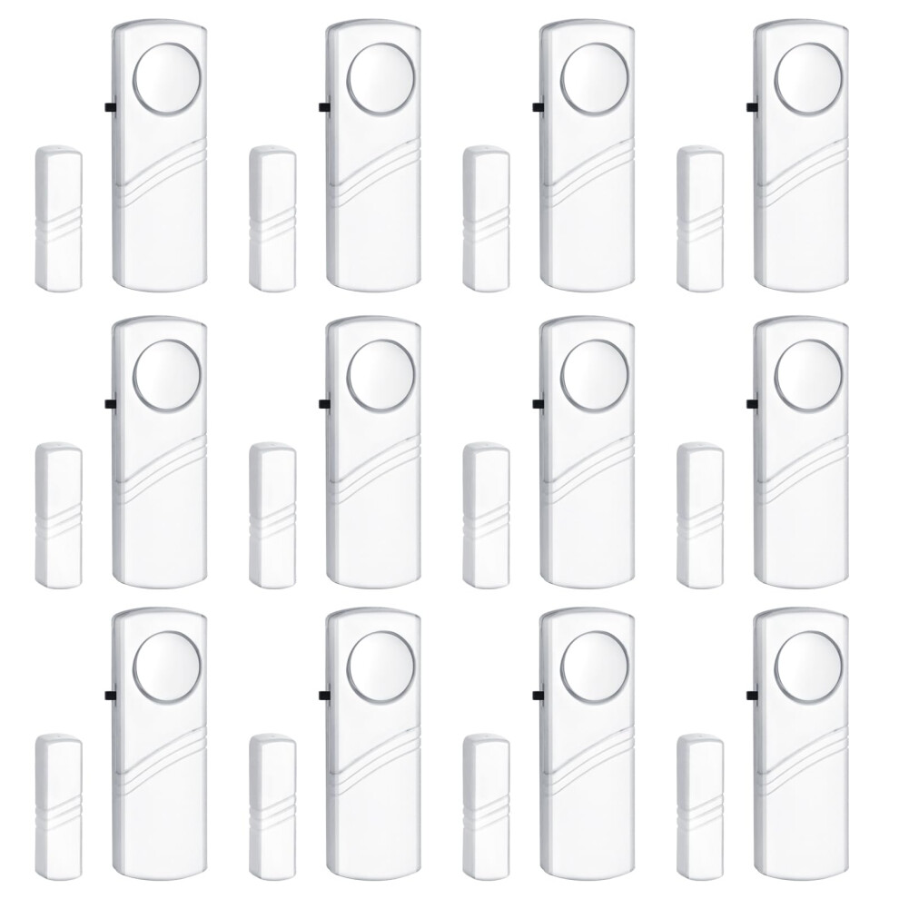 Door Window Alarm 95Db Loud Wireless Sensor For Home Security And Kids Safety 12 Pack 9455672047838