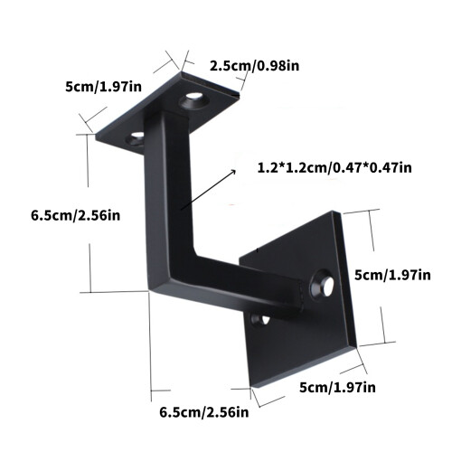 4pcs Wall Support Handrail Bracket for Modern Home And 2