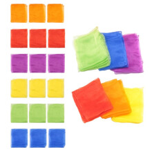 72 Pezzi Bambini Giocoleria Sciarpe Danza Musica Sciarpe Sciarpe Colorate Movimento Sciarpe Ritmo Sciarpe per Bambini Movimento