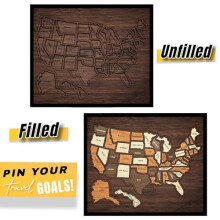 Portable USA Travel Map Puzzle U.S. Travel Map Puzzle Children's Geographic Enlightenment