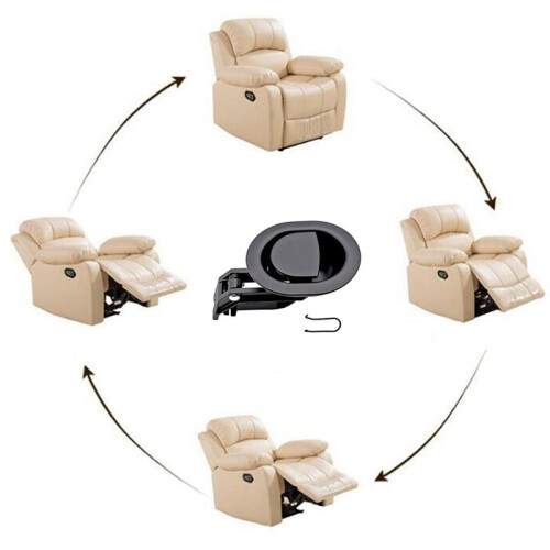 4PCS Plastic Recliner Release Pull Handles Oval Plastic Sofa Chair Replacement Parts Without Cable Fits 3mm & 6mm Cables 2