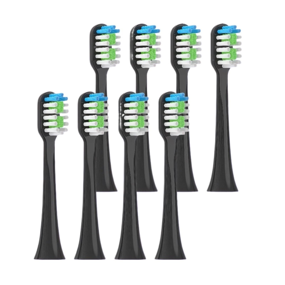 Black Electric Toothbrush Replacement Heads 8Pcs For Lebooo Multiple Models Snapon