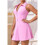 Enges High Waist Sportkleid Rosa M 2