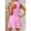 Enges High Waist Sportkleid Rosa M 5