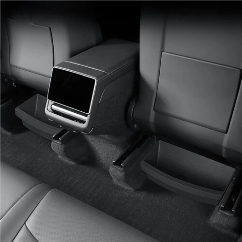 2X Car Front Seats Under  Drawer Storage Box for  Model Y 2025 Juniper 2
