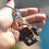 Creative Handmade Keychain Making Set Alloy Key Ring-Rose Gold 5