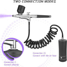 2X Airbrush KIT Cordless Rechargeable Compressor Airbrush Set, Automatically Handles Model Painting, Nails, Makeup B