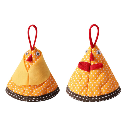 Nonslip Chicken Shaped Triangle Pot Handle Cap Cartoon Themed-2 1