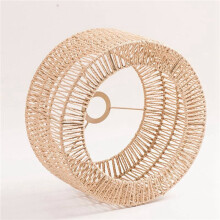 4X Abat-Jour en Corde de Papier pour Plafonnier, Style Bohème, Protection D'Ampoule pour Restaurant, Café, Salon, 22 X 11 cm