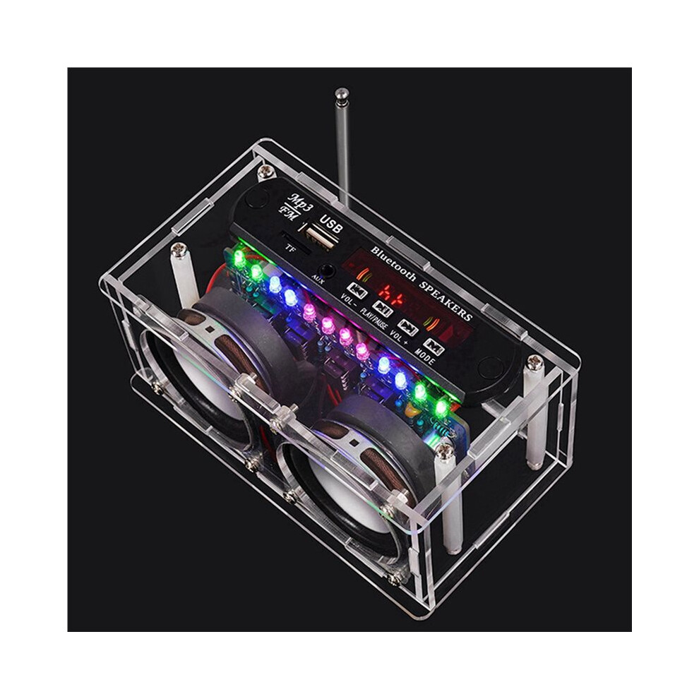 3X Diy Speaker Kit With Fm Radio 87.5-108Mhz Diy Soldering Project Practice Electronic Kit Solder Assembly 6032827869991