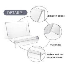 12 Pack Portemonnee Display Stand Acryl, Helder Acryl Portemonnee Display Stand Portemonnee Sieraden Stand voor Sieraden CD Organizer A