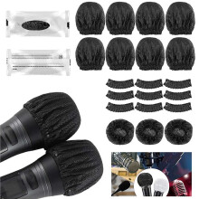 1200PCS Disposable Microphone Covers, Non-Woven Disposable Mic Covers for Conferences, Concerts, Recording Room, KTV