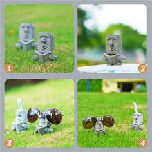4X Eyeglass Holder Shaped - Resin Glasses Holder Stand - Funny Eyeglass Holder Stand Sunglass Display Stand
