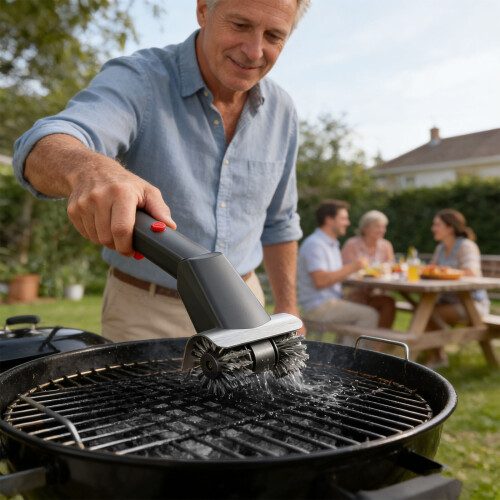 Electric barbecue Brush intended for Simple Cleaning-ordinary 2