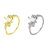 Elegant Moon Shape Rings Unique Finger Rings Hand-7 Silver 2