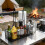 Grilltablettplaner mit schwerer Eisenstruktur, Stoffbügel und 2