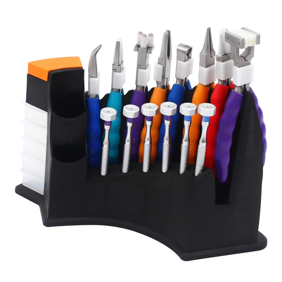 Professional Eyeglass  Kit with 8 Precision Pliers and 6 Screwdrivers for Glasses Adjustment