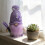 Lavender Gnomes Plush Decoration Handmade-Womens model 6