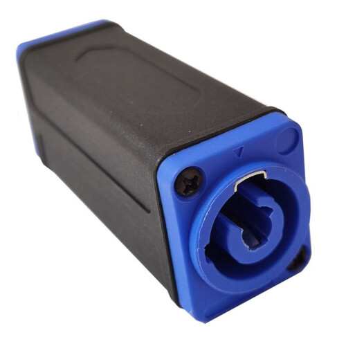 2X LED PowerCon AC Coupler Adapter Extender Connector High Quality Speakon Panel Mount Straight Adapter  to 2