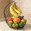 Durable Iron Rotating Fruit Tray With Built In Banana-gold 5
