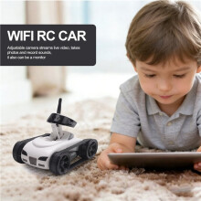 2X FPV WIFI RC Car Qualidade em Tempo Real Câmera Vídeo Controle Remoto Robô Tanque Aplicativo Inteligente Brinquedo Sem Fio para Crianças