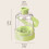 Silicone Ice Tray Water Bottle a Hand Operation-Cream White 4