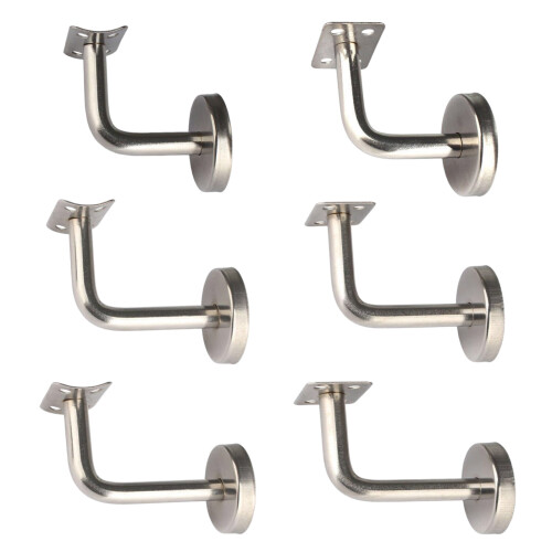 6Pcs Wall Mounted Stair Holder With Screws-Bend piece 60 1