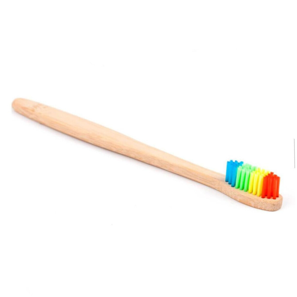 Adult Toothbrush Set with Soft Bristles Ergonomic AntiSlip Handle Biodegradable for Travel and Home