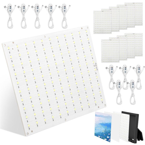 10 Pcs Lithophane LED Backlight Board Kit for A1/A1 /P1/P2/X1/H2 Series, PCB Light Panel Sheet