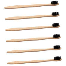 Soft Natural Bristle Toothbrush for Adults with Ergonomic NonSlip Grip and Waterproof Durable Handle