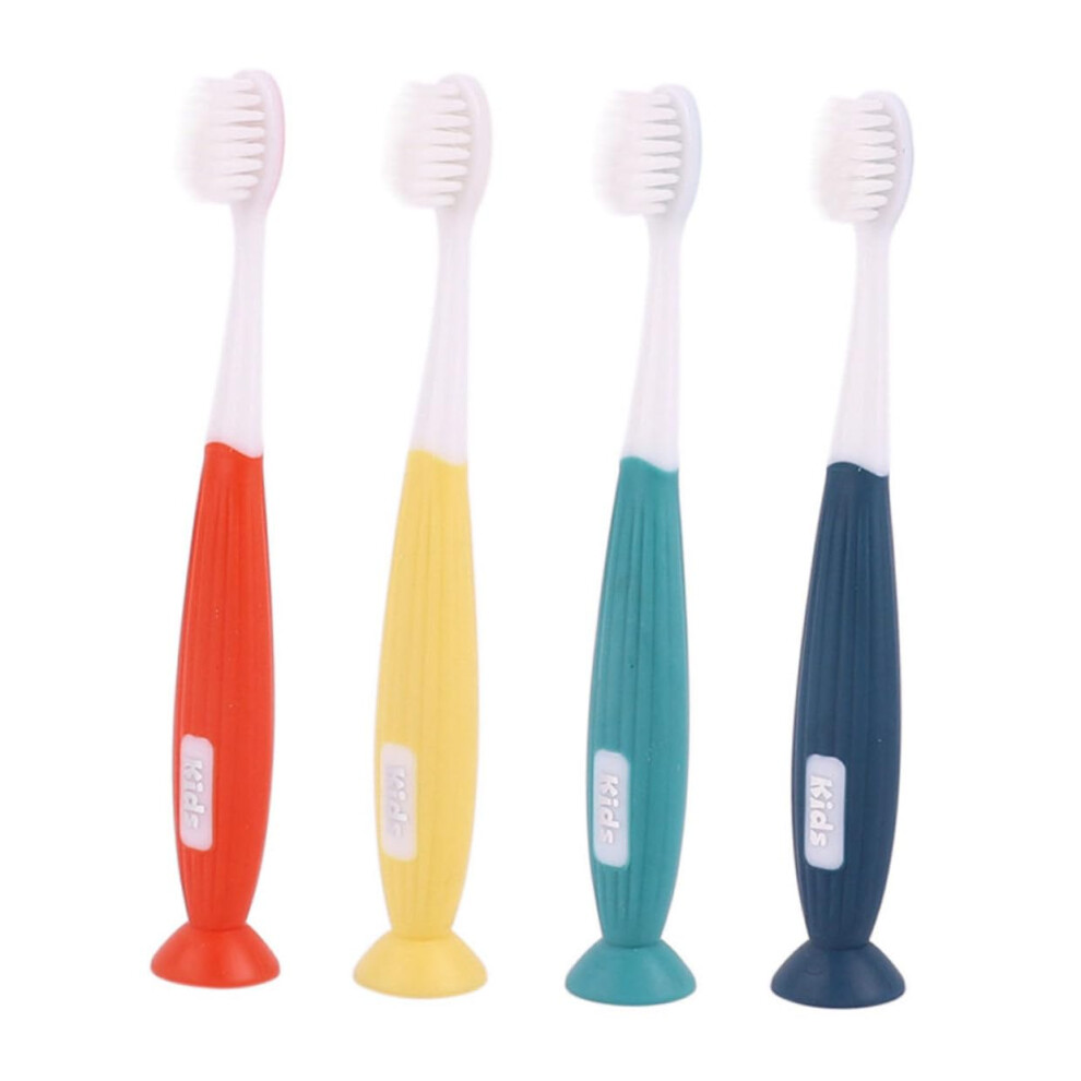 Soft Bristle Kids Toothbrush 4pcs with Gentle Flexible Small Head and NonSlip Grip for Sensitive Gums