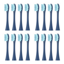 16 Pack Replacement Brush Heads for Oclean Sonic X Pro Z1 SE F1 One PW Series, Soft Blue Bristles