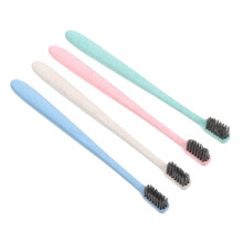 12pcs Soft Bristle Travel Toothbrush for Adults and Teens with Eco Friendly Wheat Straw Handle