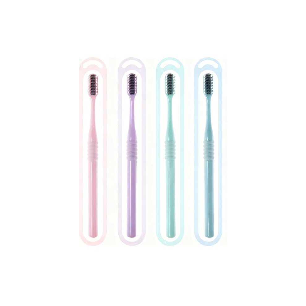 Adult Ultra Soft Toothbrush with Ultra Soft Bristles and Ergonomic NonSlip Handle for Sensitive Gums
