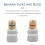Speaker Post Snap-in Banana  Jack - White, 10Pcs 5